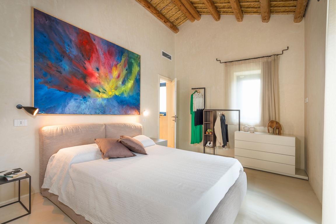 Bedroom with modern design and natural light Sicily