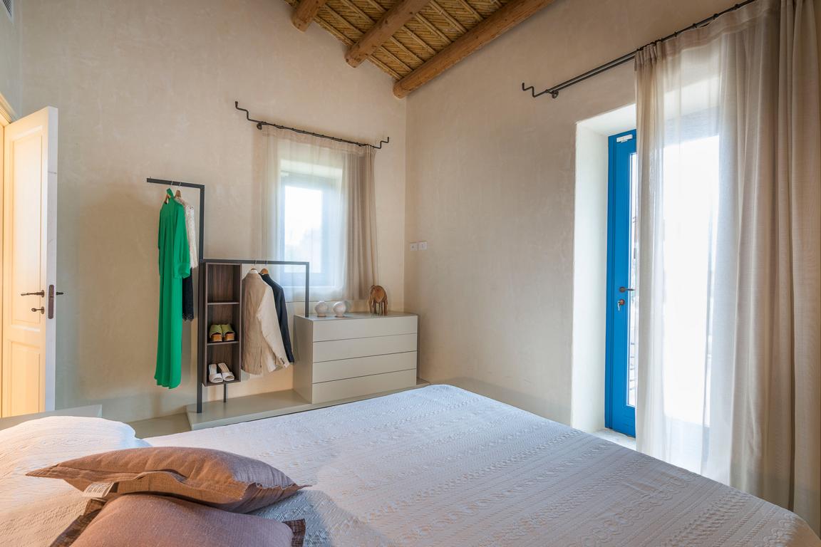 Luxury bedroom with minimalist decor Sicily villa