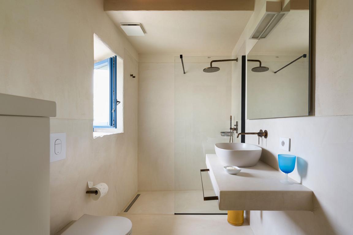 Contemporary bathroom design with shower Sicily